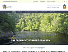Tablet Screenshot of cleanenvironmentco.com